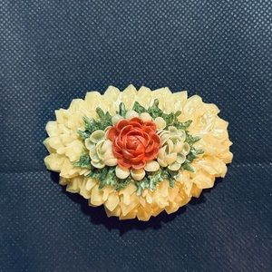 Vintage handmade shell Brooch